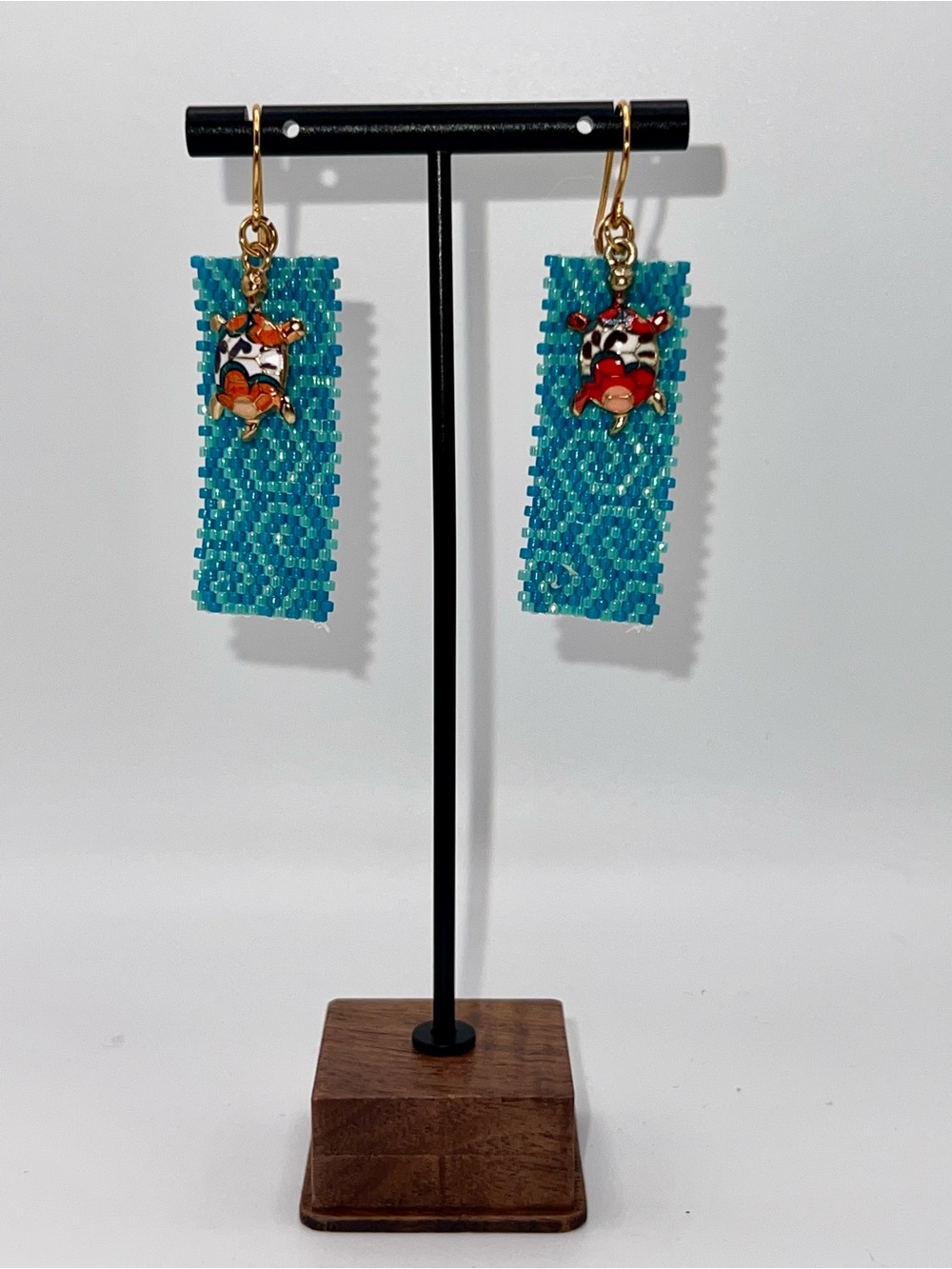 Coastal Peyote Stitch Earrings